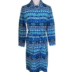 McMullen Vintage Wool Print Shirt Dress 10